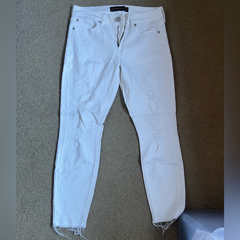 White Express distressed jeans
